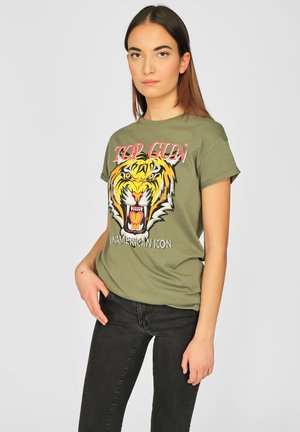 GUN TIGERDRUCK - T-shirt print - olive