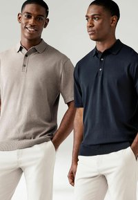 Next 2 PACK REGULAR FIT - Polo krekls - neutral navy