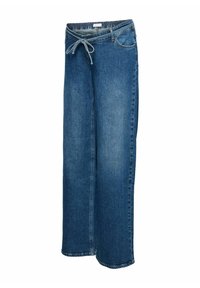 UMSTANDS - Wide Leg - dark blue denim