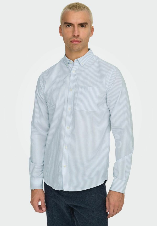 STREIFEN - Hemd - blau