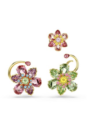 IDYLLIA CUFF SET 3 ASYMMETRICAL DESIGN MIXED CUTS FLOWER - Boucles d'oreilles - multi colored