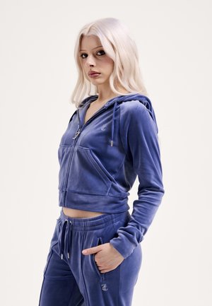 OUTLINE DIAMANTE - Cipzáras pulóver - greyblue