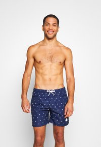 Urban Classics - PATTERN - Badeshorts - dark blue Thumbnail-Bild 1