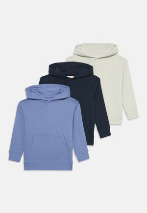 UNISEX 3 PACK  - Kapuzenpullover - light grey/blue grey/black