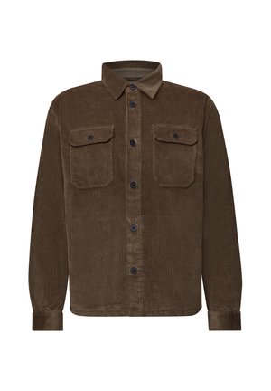 Street One MEN, CORDUROY OVERSHIRT WITH CHEST POCKETS - Leichte Jacke - harvest brown