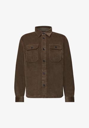 Street One MEN, CORDUROY OVERSHIRT WITH CHEST POCKETS - Veste légère - harvest brown