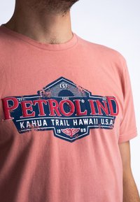 Petrol Industries MARINER - Camiseta estampada - red brick
