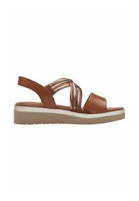 Tamaris COMFORT  - Sandales compensées - nut glam