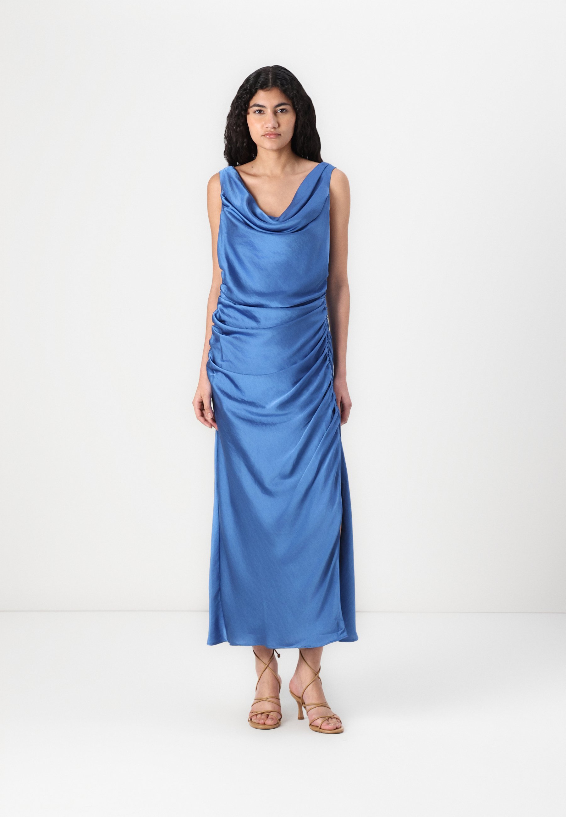 chinese dress ladies Satin Cowl Neck Maxi Dress main image 1