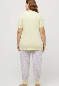 Ulla Popken BRODERIE ANGLAISE DETAIL SET - Conjunto De Pijama - Earth