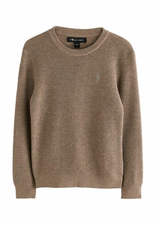 REGULAR FIT - WAFFLE - Strickpullover - sand