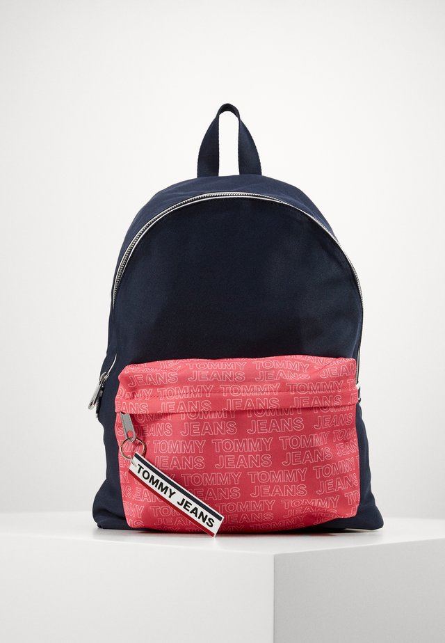 LOGO TAPE DOME BACKPACK - Mochila - dark blue/pink