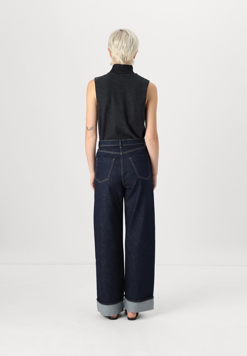 ONLHOPE HW Wide Fold Up DNM CRO, blauw (medium blue denim), 26W x 30L