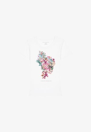 FLOWERS RODEO - Print T-shirt - weiß