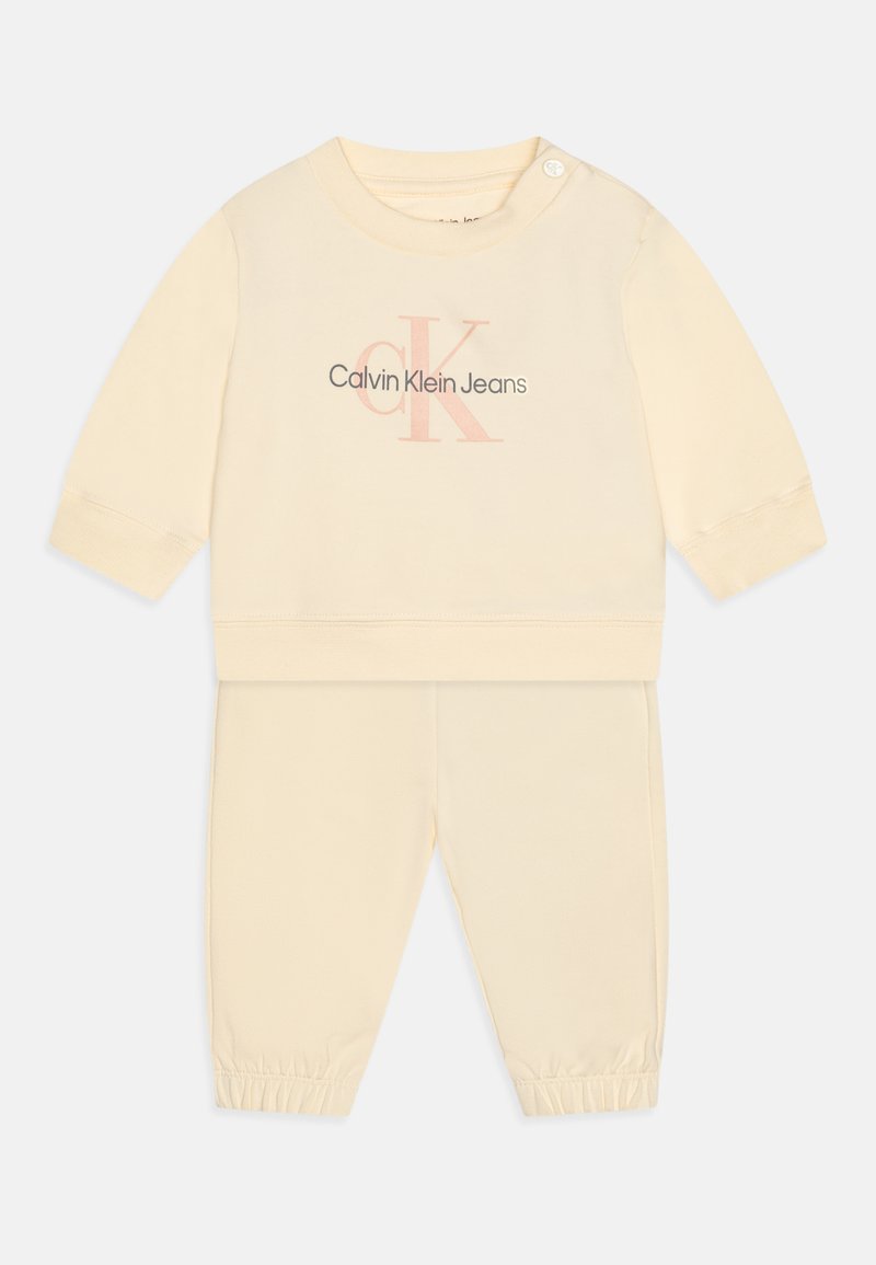 Calvin Klein Jeans MONOGRAM UNISEX SET - Melegítő - afterglow/pink sand