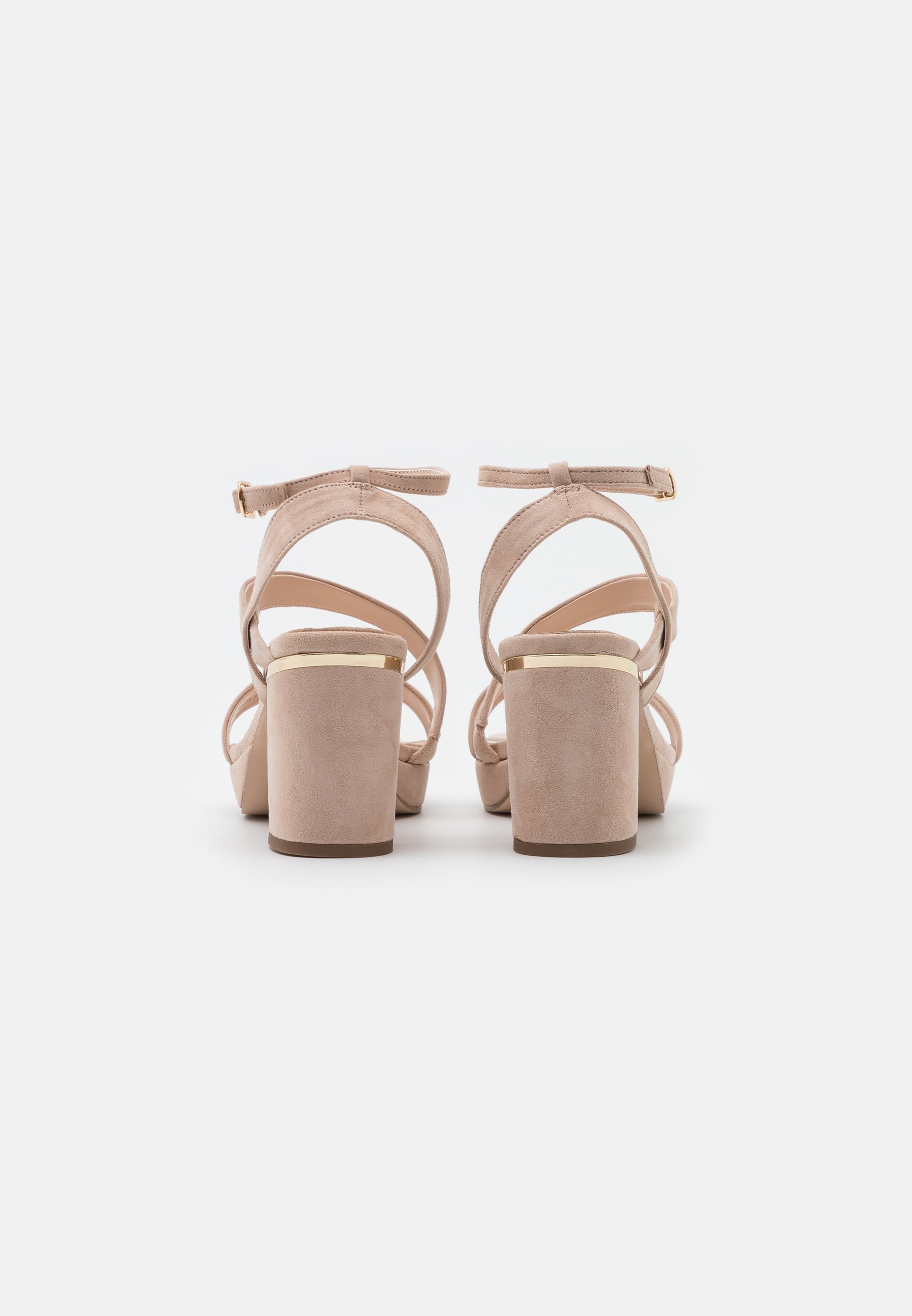 Anna Field Wide Fit LEATHER - Sandalen met hoge hak - beige/Nude -  Zalando.nl