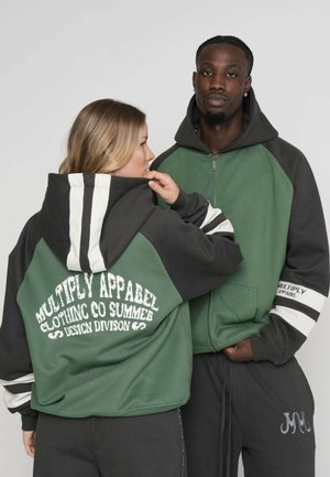 OVERSIZE ZIP TRACK TEAM - Sudadera con cremallera - myrtle