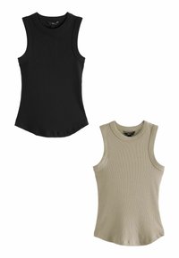 2 PACK SLEEVELESS   - Top - black nude cream