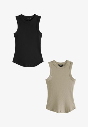 2 PACK SLEEVELESS - Débardeur - black nude cream