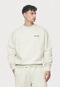Pegador LOGO OVERSIZED SWEATER - Sweatshirt - washed salty cream
