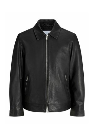 Jack & Jones, Leather Leather - Veste en cuir - black