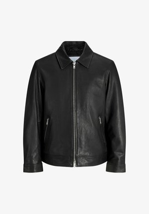 Jack & Jones, Leather Leather - Veste en cuir - black