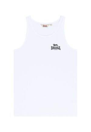 Lonsdale, LONSDALE HERREN SINGLET SCHMALE PASSFORM DOLTON - Débardeur - white black