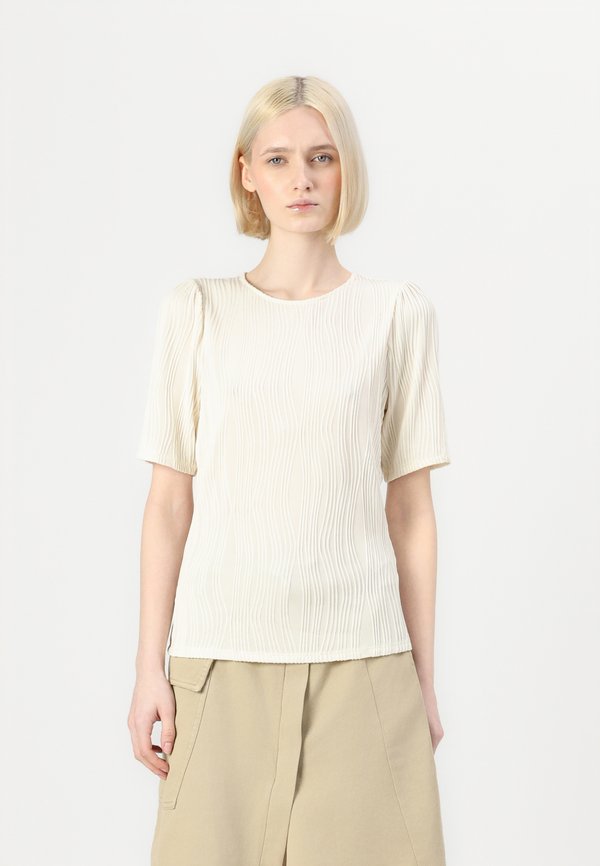 VINIRA O NECK PUFF - Basic T-shirt - birch
