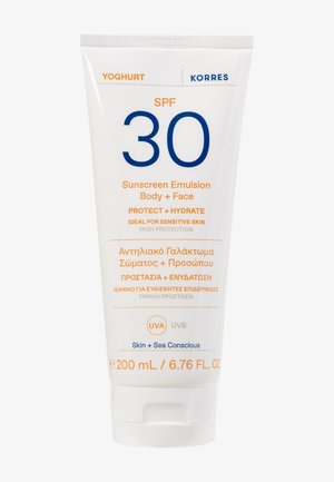 KORRES YOGHURT SUNSCREEN EMULSION BODY + FACE SPF30 - Protector solar
