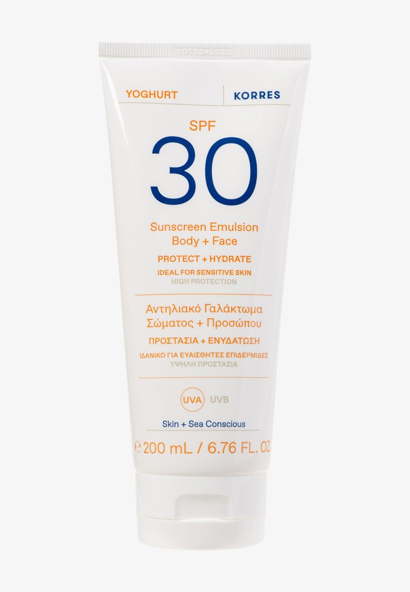 KORRES - YOGHURT SUNSCREEN EMULSION BODY + FACE SPF30 - Crema solare, Ingrandire