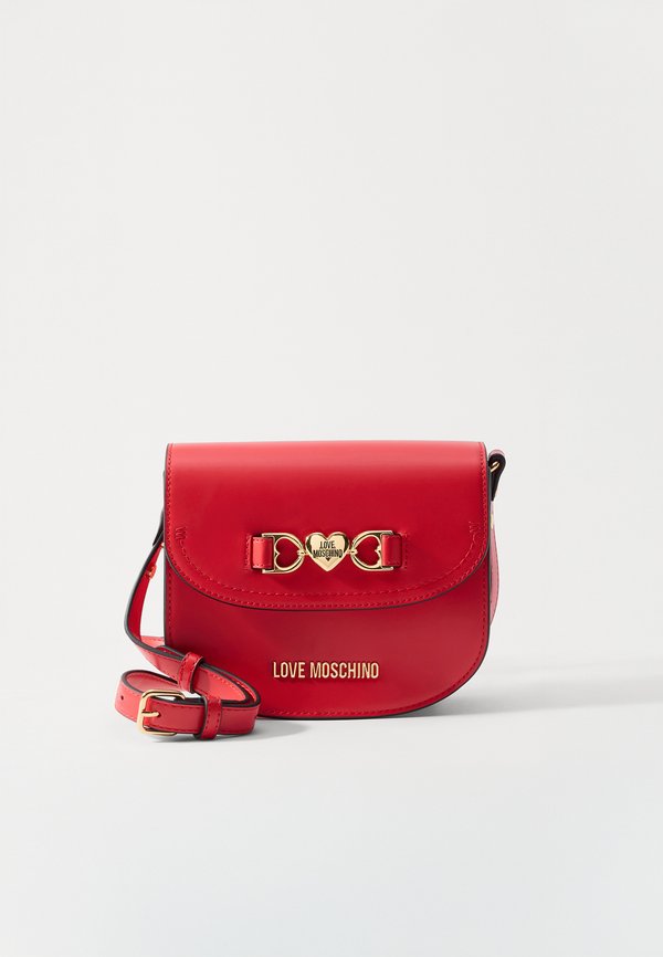 LOVE CHAIN STRAP - Cross body bag - rosso3