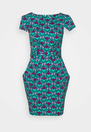 Etui-jurk - turquoise