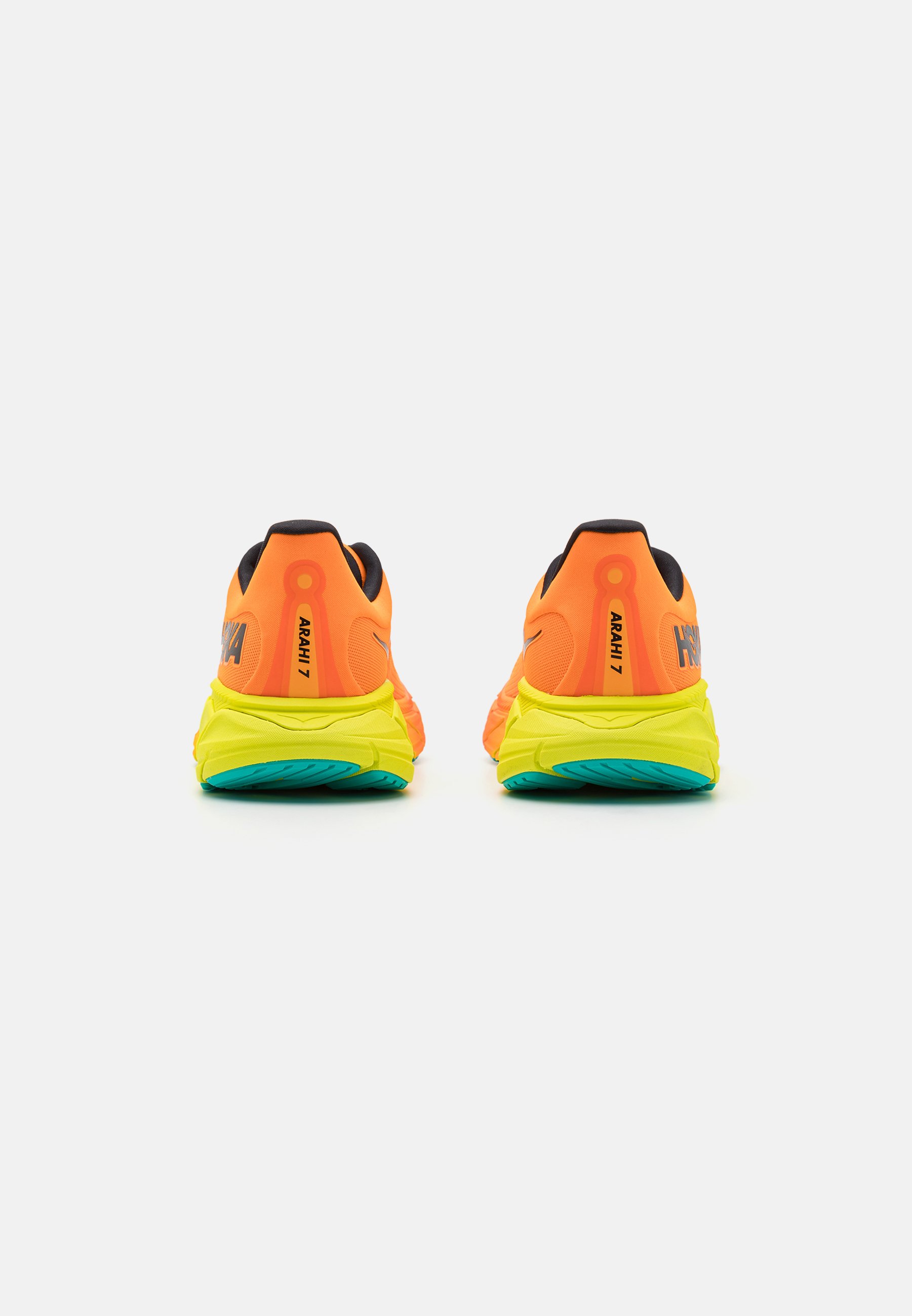 HOKA ARAHI7 水色/黄色/赤 27cm Hoka Arahi 7 Running Shoes Orange