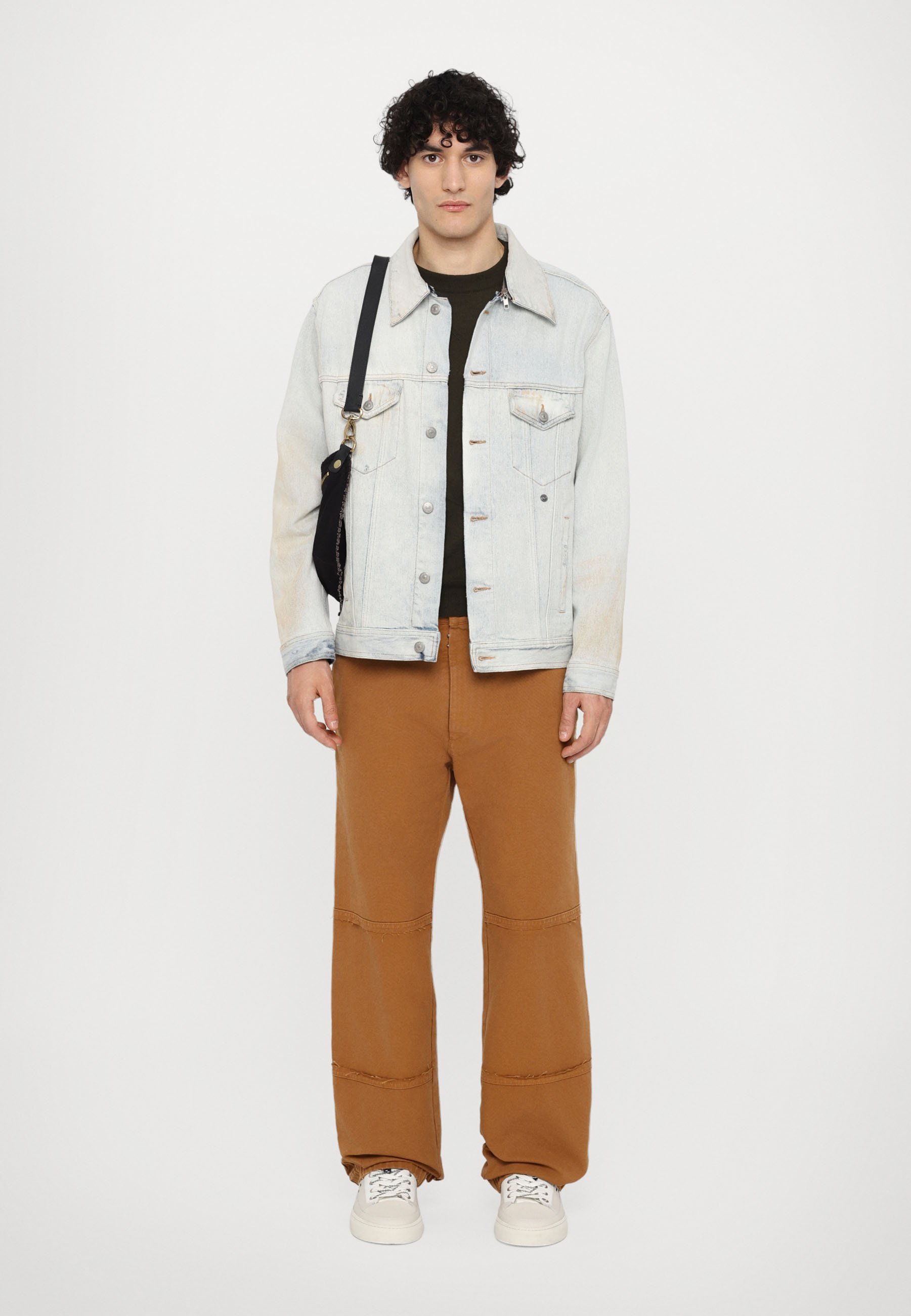 MM6 Maison Margiela PANTS - Trousers - tobacco/mottled orange