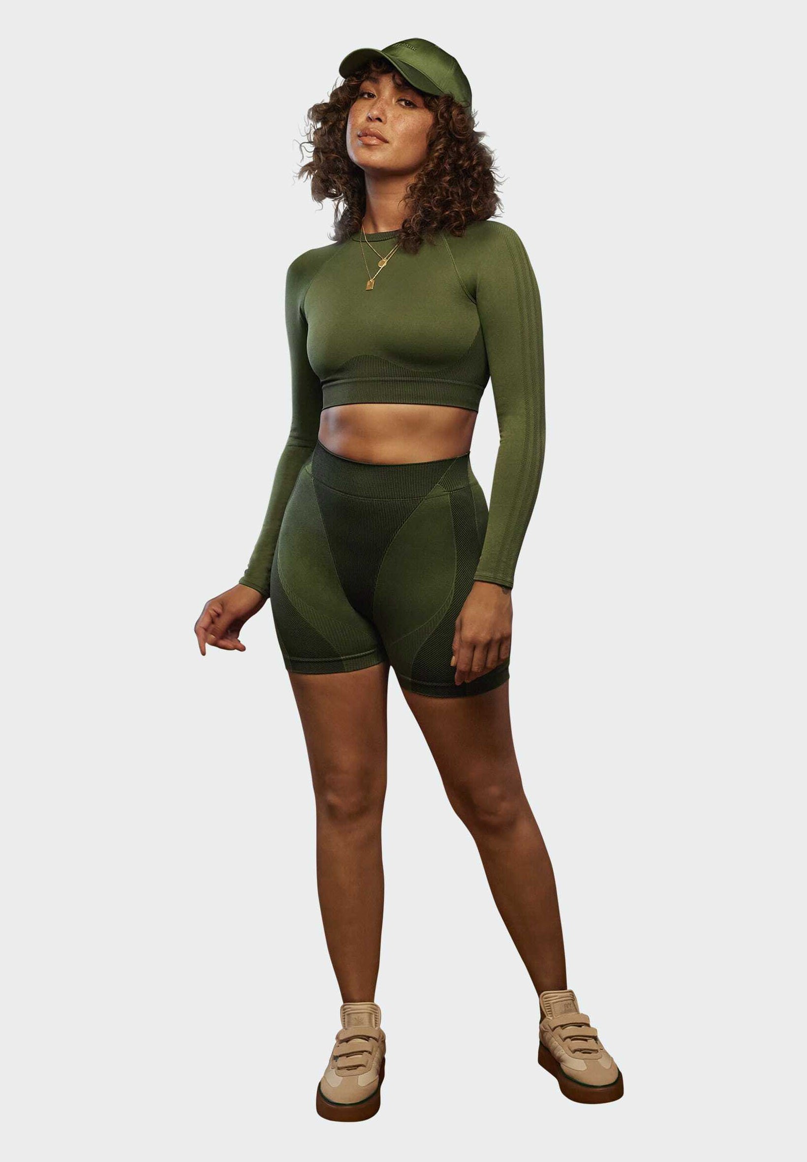 adidas Originals IVY PARK SHORT LEGGINGS - Shorts - green/Groen - Zalando.nl