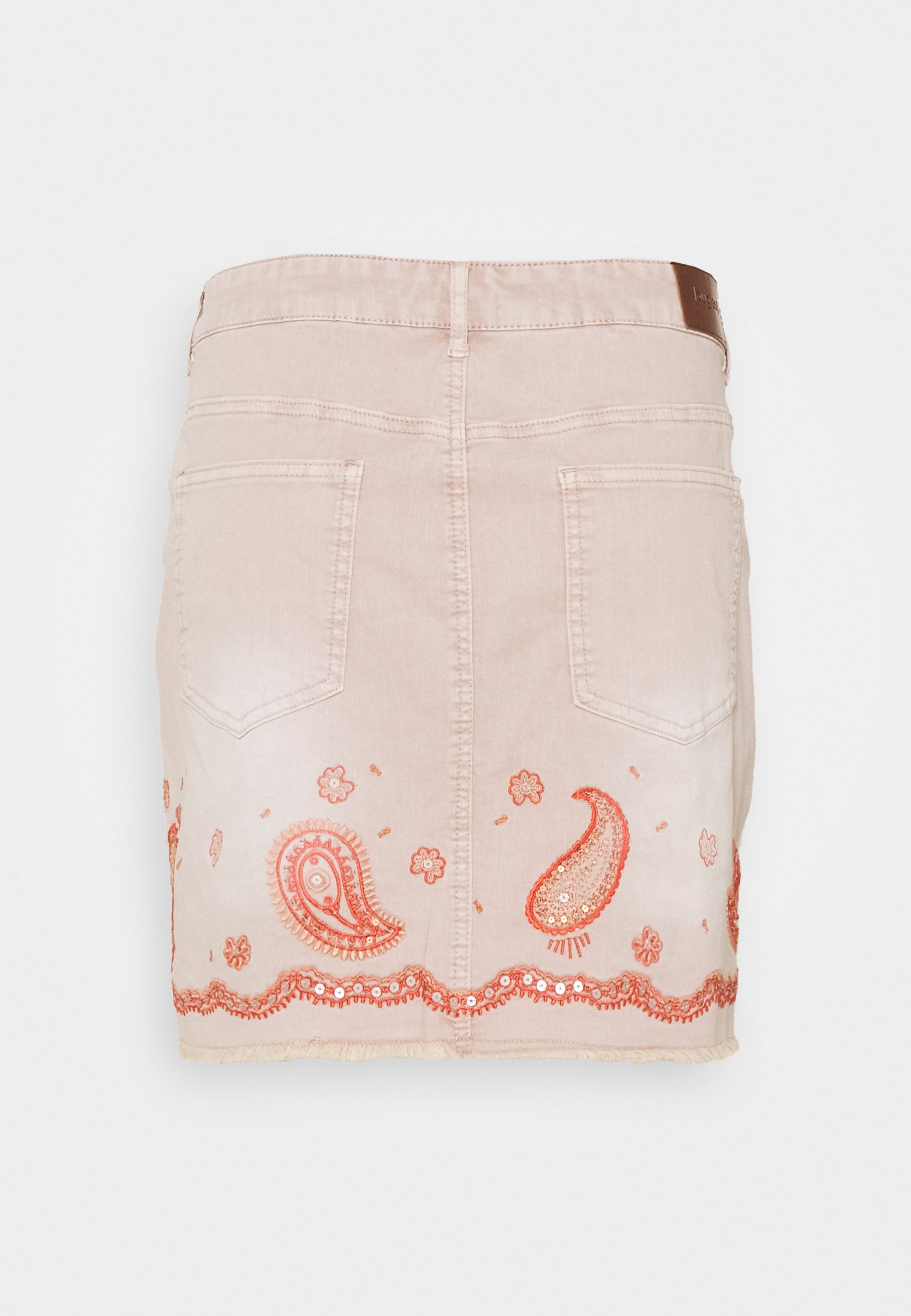 Desigual BILLI JEANS - Gonna di jeans - red/color carne - Zalando.it