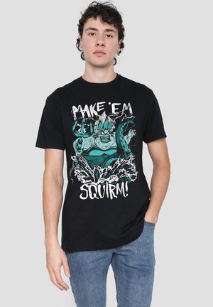 Disney, URSULA MAKE EM SQUIRM - Print T-shirt - black