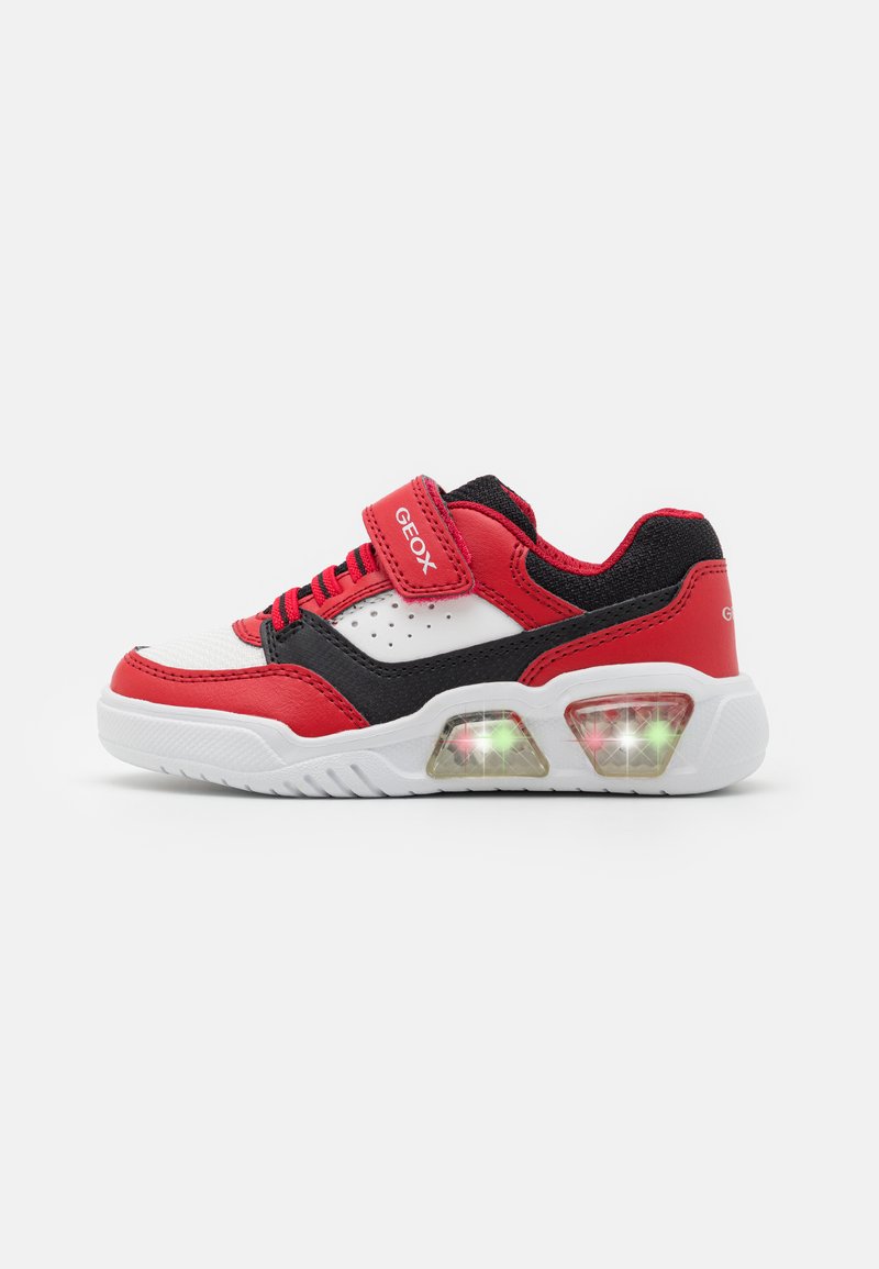 Geox ILLUMINUS BOY LIGHTS - Sneaker low - red/black/rot - Zalando.at