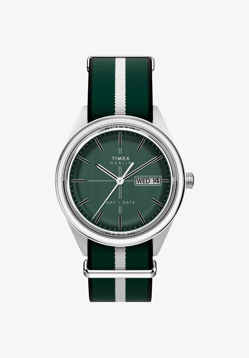 Timex Weekender Uomo Bianco Cinturino Verde Timex Weekender Uomo Bianco Cinturino Verde