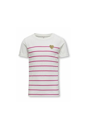 ONLY GIRLS NORMAL GESCHNITTEN RUNDHALS  - T-shirt imprimé - cloud dancer