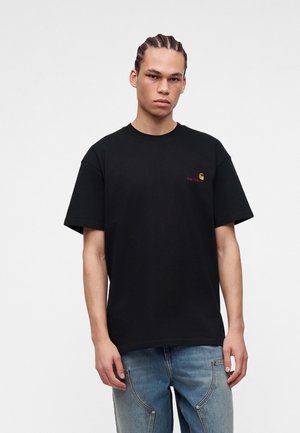 Carhartt WIP, AMERICAN SCRIPT - Обикновена тениска - raven