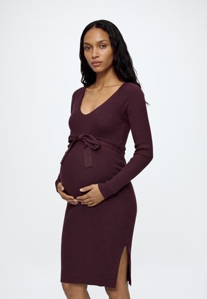 Vero Moda Maternity, VMMSABA V NECK BELT DRESS  - Рокля тип пуловер - winetasting