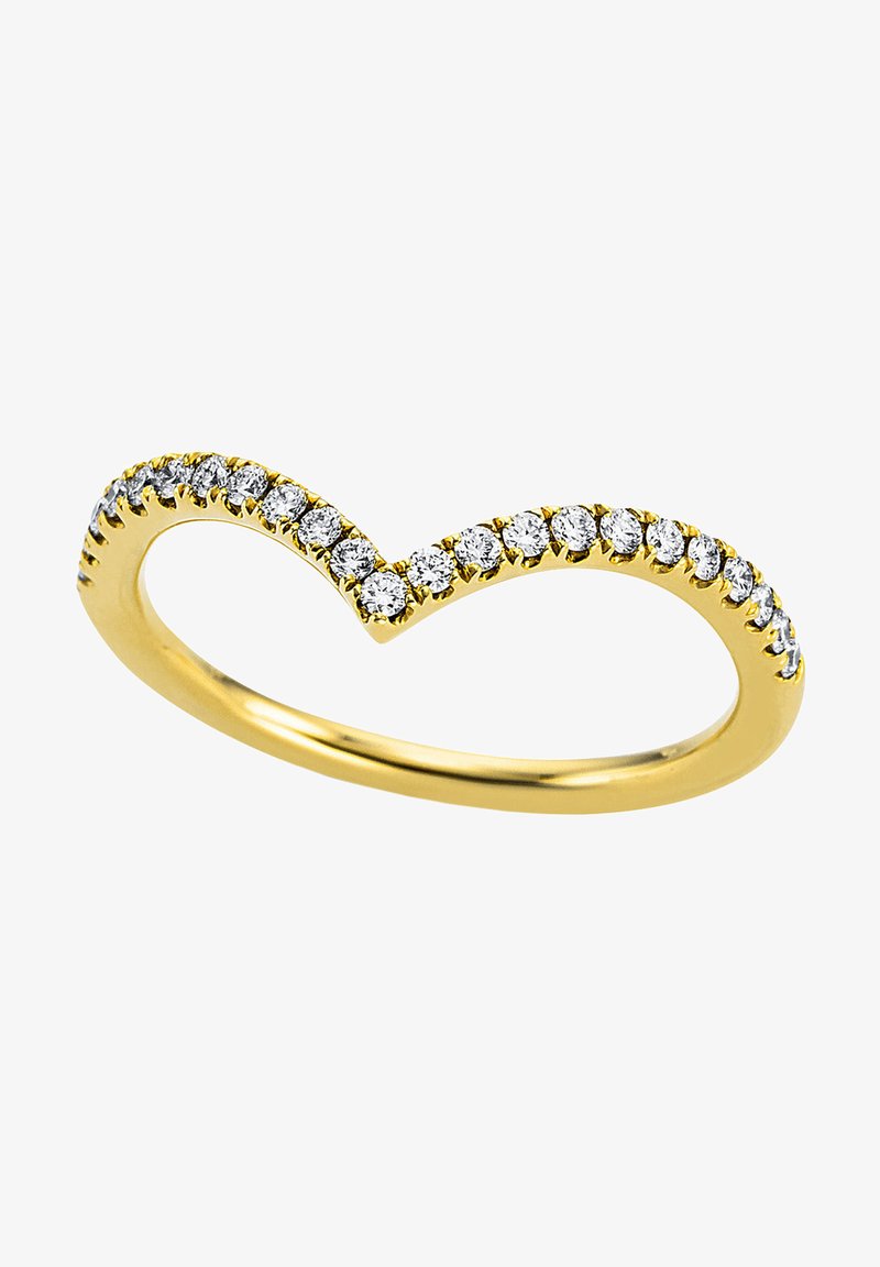 MUAU Schmuck Bague - gelbgoldfarben