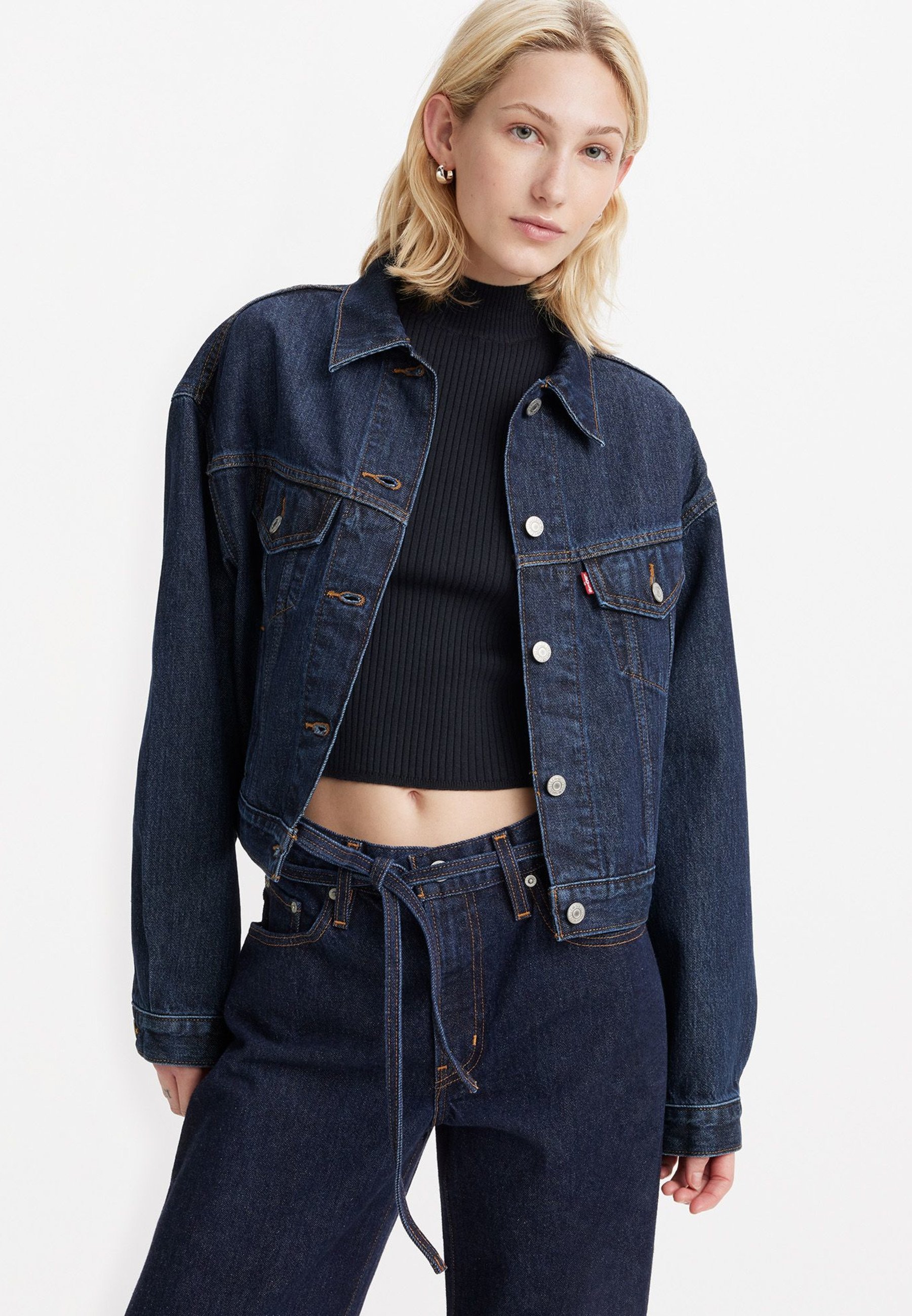 Levi's® SHRUNKEN 90S TRUCKER - Denim jacket - remember