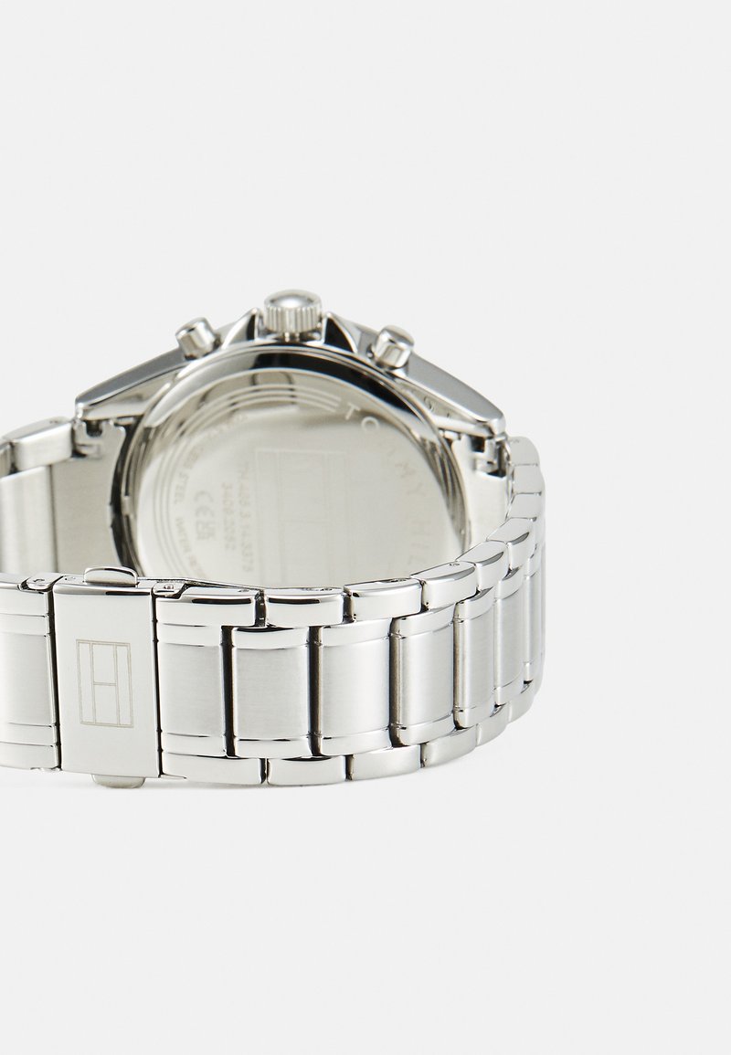 Tommy Hilfiger Chronograph - silver-coloured/red/silberfarben 