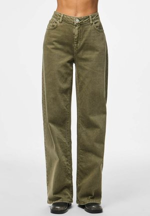 MW COLOURED - Džinsi ar platām starām - military olive