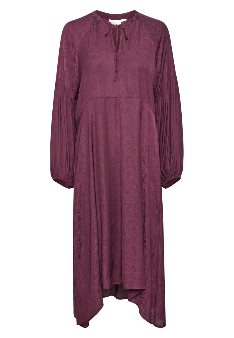 Karen by Simonsen Maxi-jurk bordeauxrood