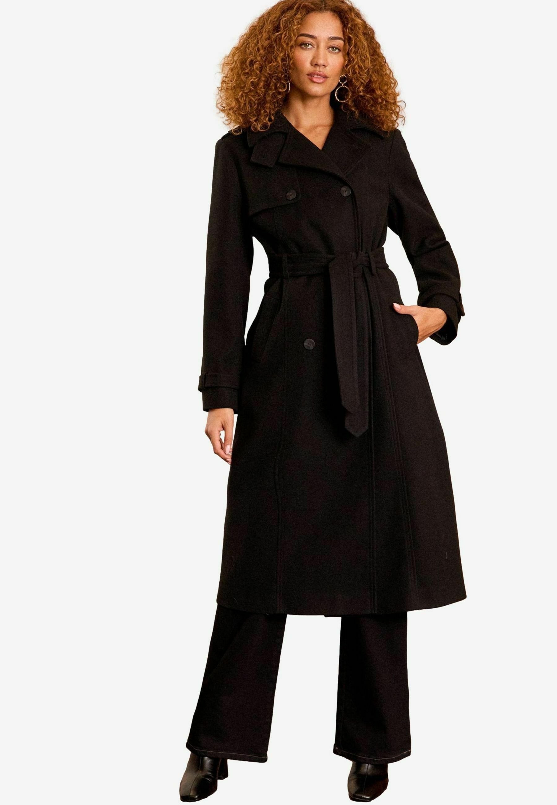 Love Roses Trenchcoat black/sort