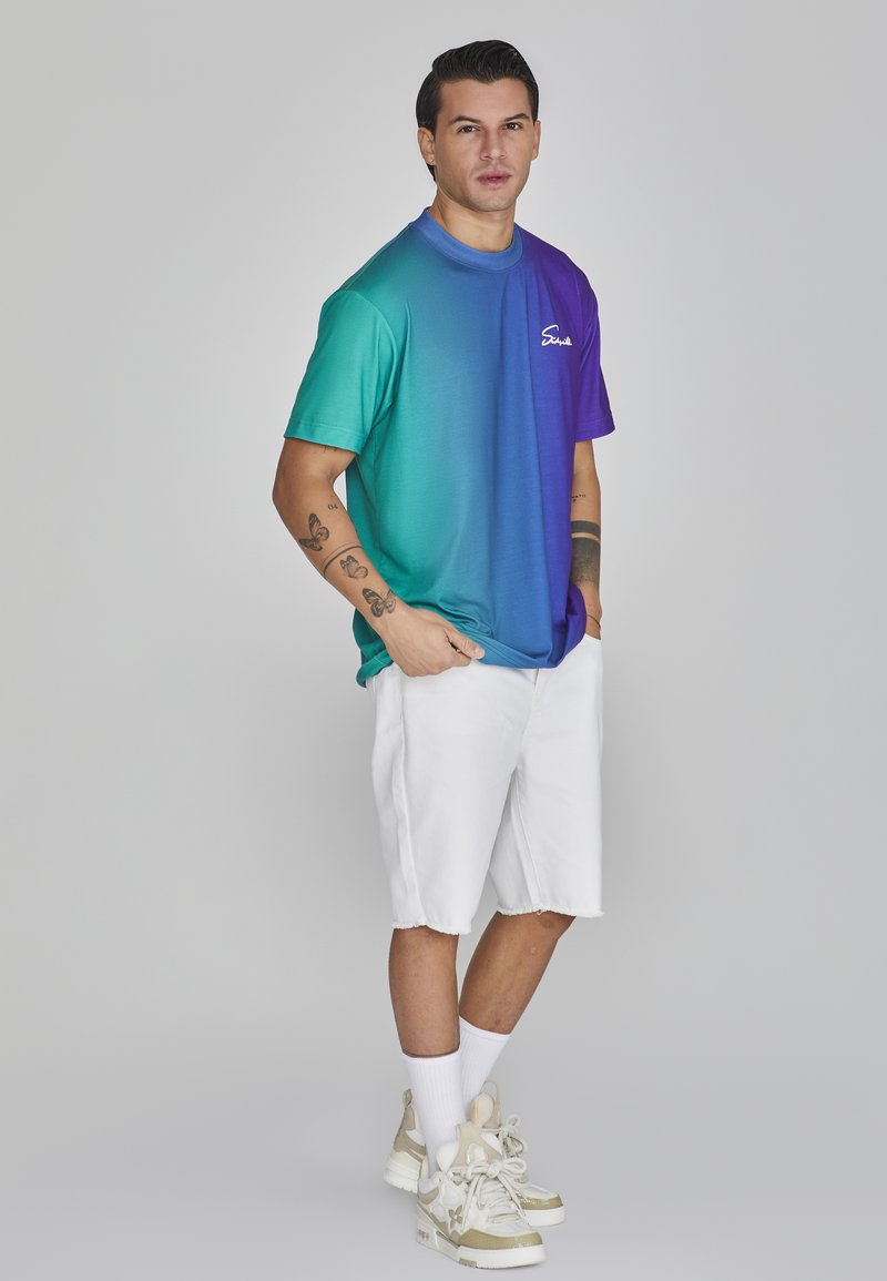 SikSilk T-shirt print groen SikSilk T-shirt print groen