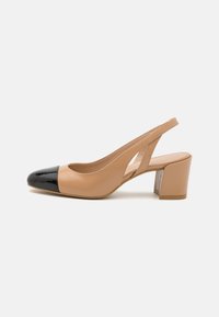 SLEEK SLINGBACK - Classic heels - adobe/black